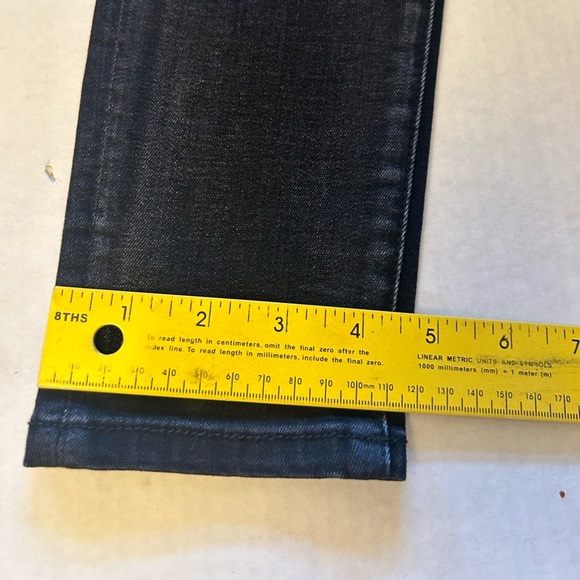 American Eagle Super Stretch Black Charcoal Skinny distressed Jeans Sz-4R.   E10 - Picture 9 of 11